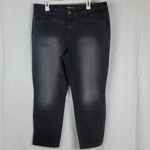 Style & Co. Denim ankle black jeans sz  14w